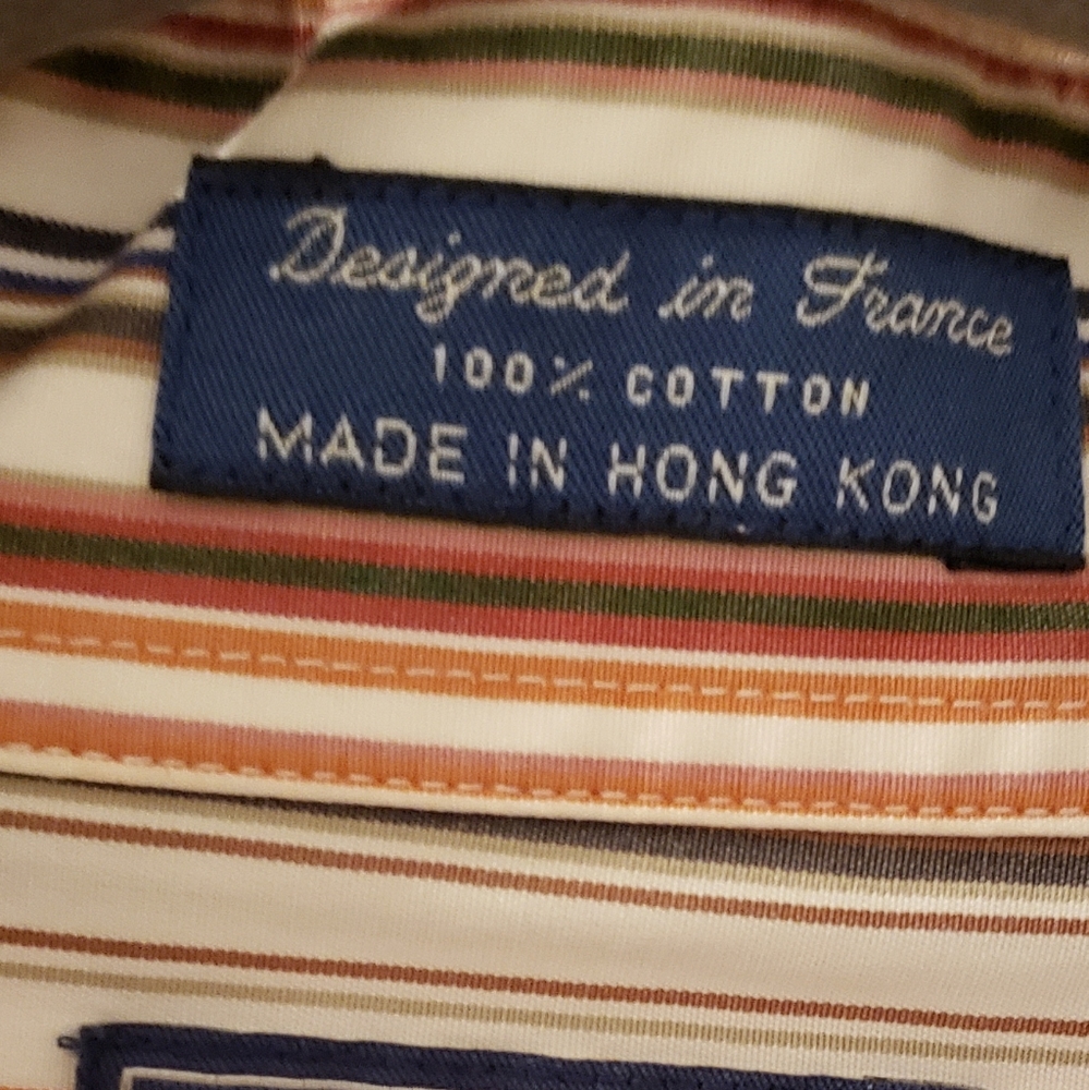 Faconnable Large Button Down Shirt (C02) - image 5